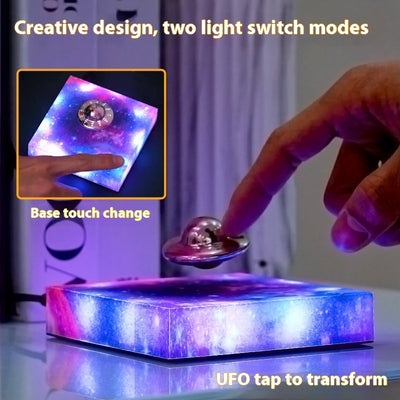 Galaxy Lamp Levitating UFO Color Magnetic Suspension Alien Look Star Light Creative Gift Decoration Home Decor