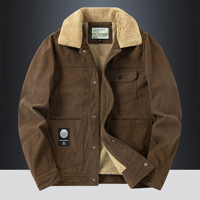 Men's Corduroy Winter Coat Fashion For The Cold Season Thickening