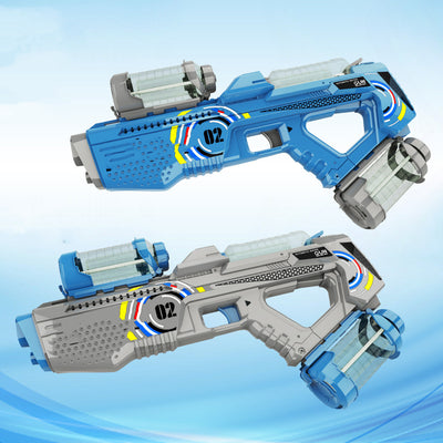 Automatic Rechargeable Water Gun: Continuous Firing, Lights, Kids Party Toy