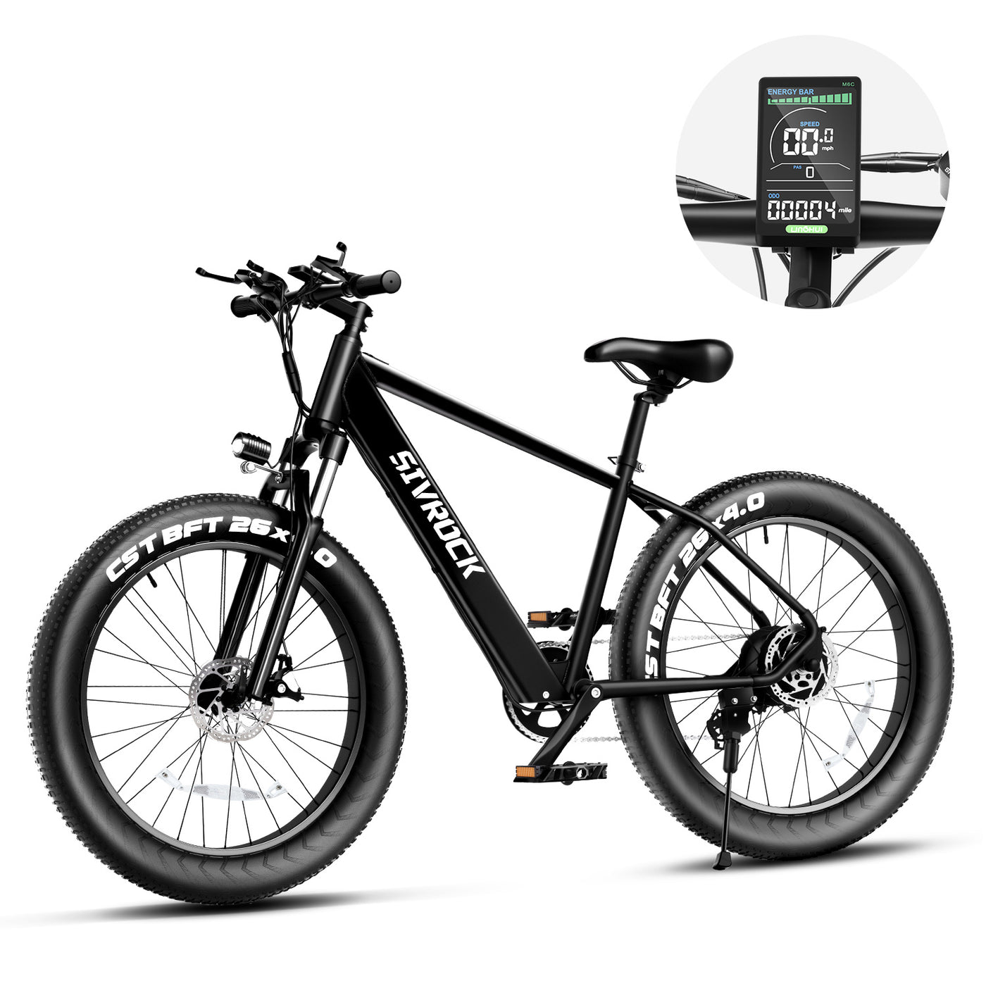 Pro Electric Bike For Adults, 26 X 4.0 Inches Fat Tire Electric Mountain Bicycle, 1000W Motor 48V 15Ah Ebike UL And GCC Certified