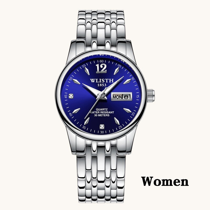 Women Dress Watch Rose Gold Stainless Steel Brand Fashion Wristwatch Quartz Luxury Watches