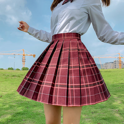 School Girl Uniform Skirt Original College Style Pleated For Student Ladies Going To School