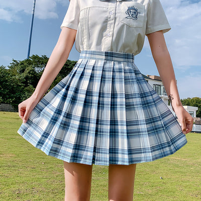 School Girl Uniform Skirt Original College Style Pleated For Student Ladies Going To School