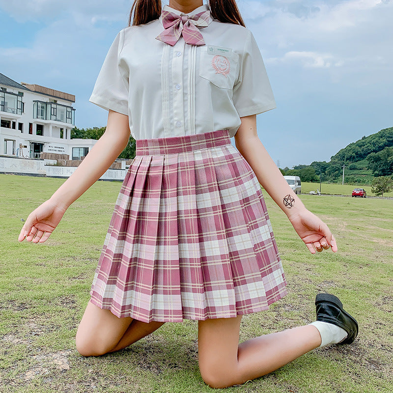 School Girl Uniform Skirt Original College Style Pleated For Student Ladies Going To School