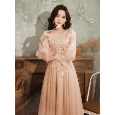 Ladie Gorgeous Fairy Apparel Temperament Princess Pink Dress