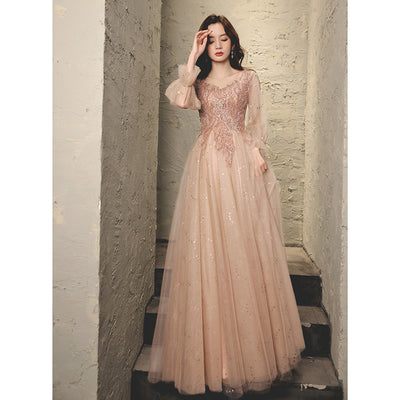 Ladie Gorgeous Fairy Apparel Temperament Princess Pink Dress