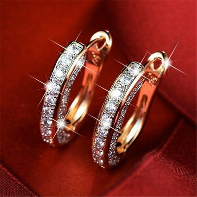 Undeniable Luxurious Teardrop Women's Jewelry Gift Round Earrings