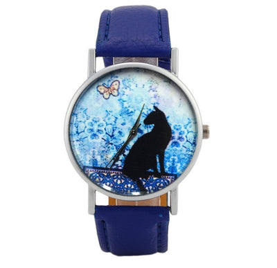 Women's Quartz Wristwatch Brand Fashion Print Cat Pattern Charm For Women