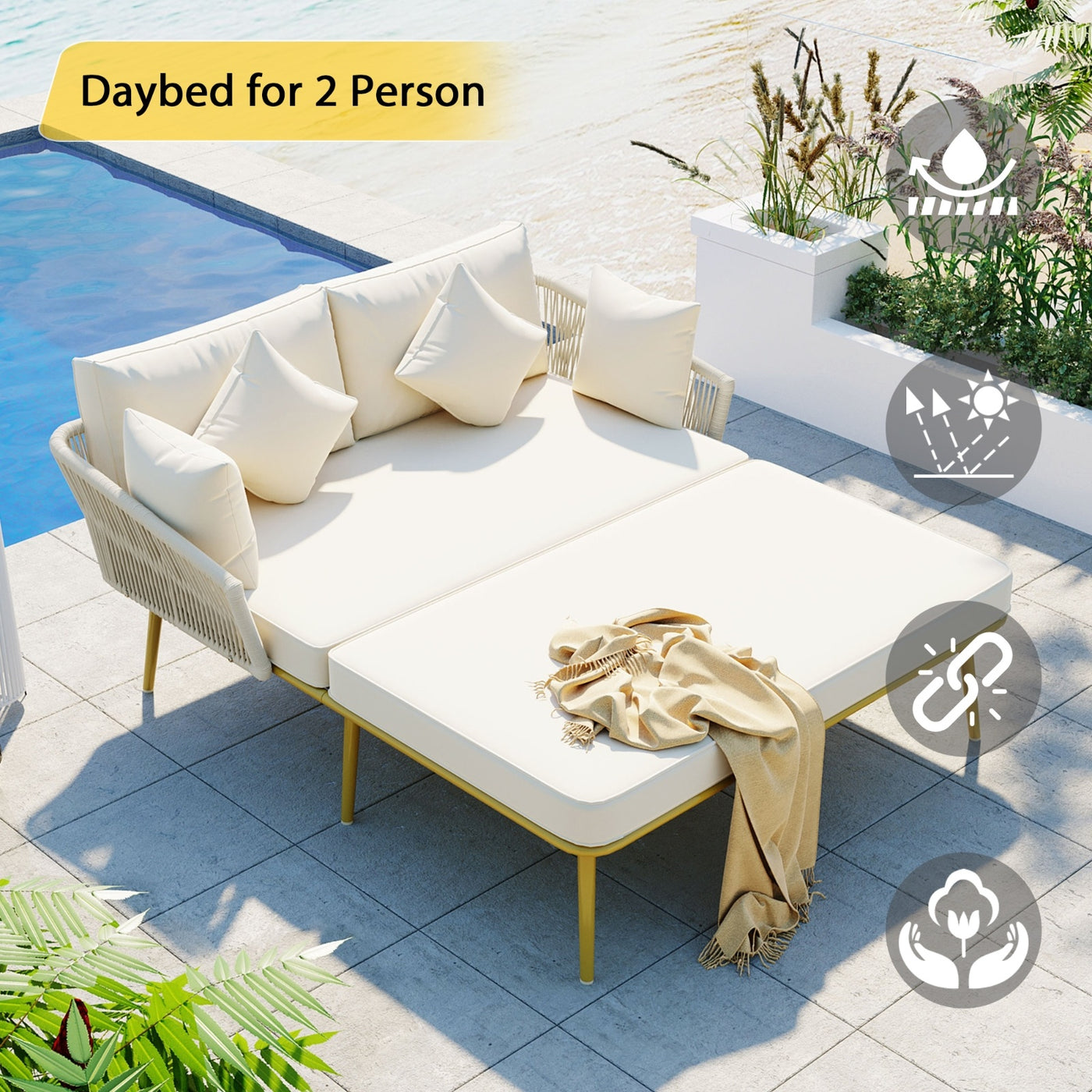 Outdoor bed lounge