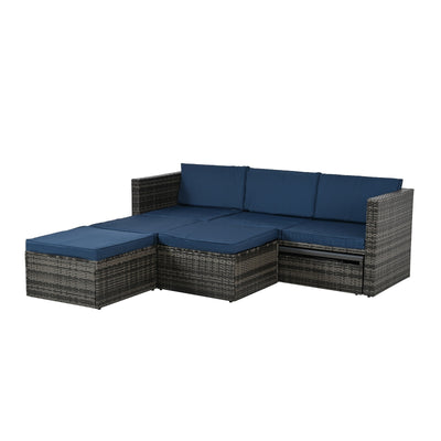 The fabulous Patio Furniture, Outdoor Furniture, Seasonal PE Wicker Furniture,5 Set Wicker Furniture With Plywood