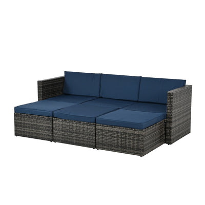 The fabulous Patio Furniture, Outdoor Furniture, Seasonal PE Wicker Furniture,5 Set Wicker Furniture With Plywood