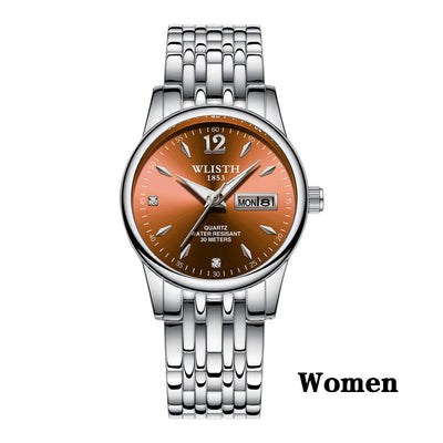 Women Dress Watch Rose Gold Stainless Steel Brand Fashion Wristwatch Quartz Luxury Watches