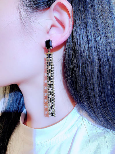 Fashion Tassel Temperament Ear Studs Women