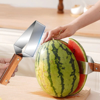 Watermelon Splitter Watermelon Cutting Artifact 430 Stainless Steel Triangle Knife Cutter To Add For Your Kitchen Gadgets