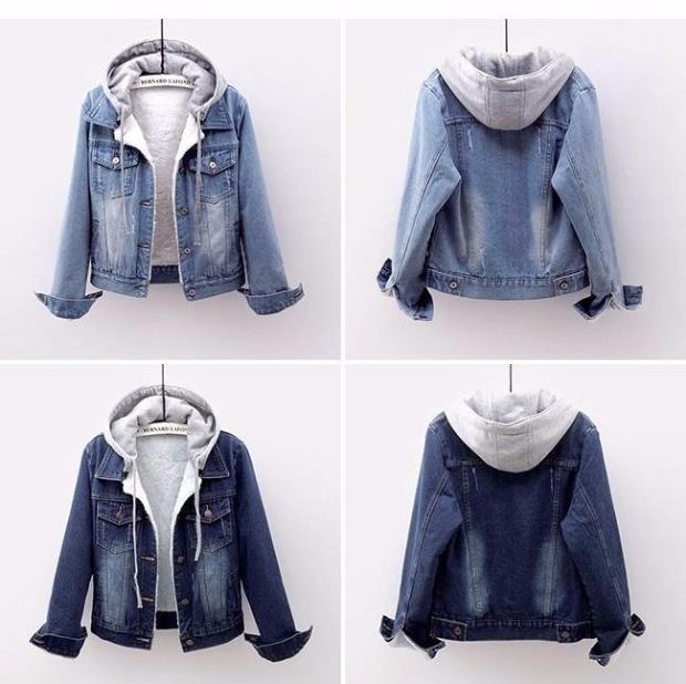 Jeans Styling Long Sleeve Winter Denim Cotton Coat