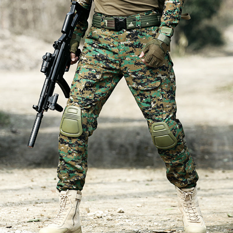 Men's Shield Lang Frog Suit With Camouflage Pants Male