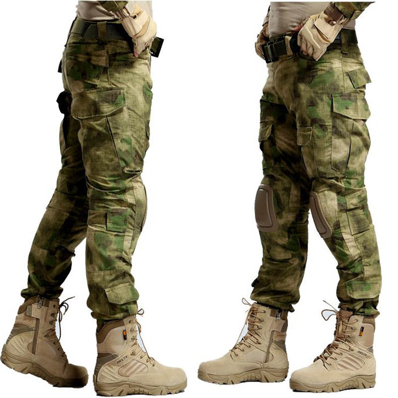 Men's Shield Lang Frog Suit With Camouflage Pants Male