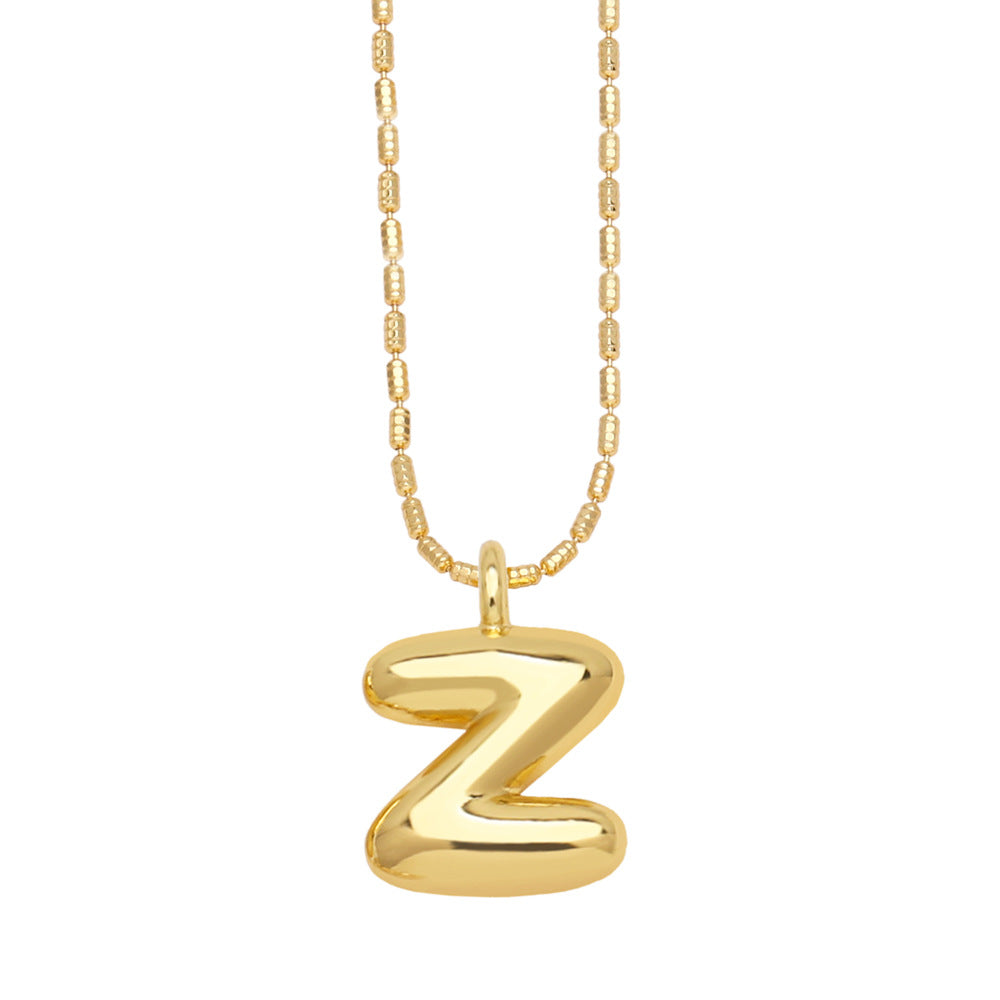 Ornament 26 English Letters Pendant Necklace Minority All-match Gold-Plated Clavicle Chain