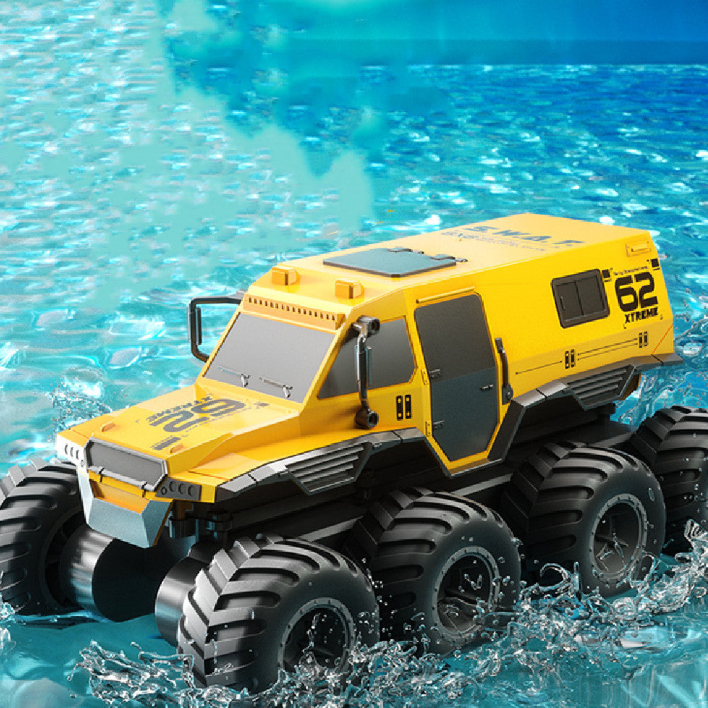 Amphibious High-Speed 8-Wheel Stunt Car with Remote Control