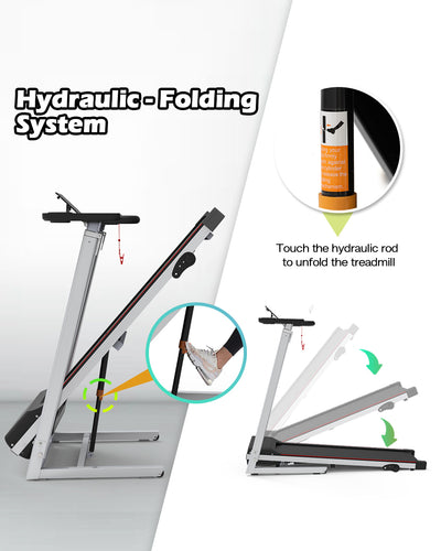 Walking Pad Under Desk Treadmill For Home Office Walking Running Remote Control Batteries