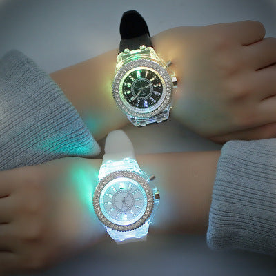 Led Harajuku Silicone Fashion Trend Male & Female Students Couple Jelly Watches