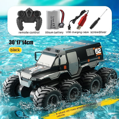 Amphibious High-Speed 8-Wheel Stunt Car with Remote Control