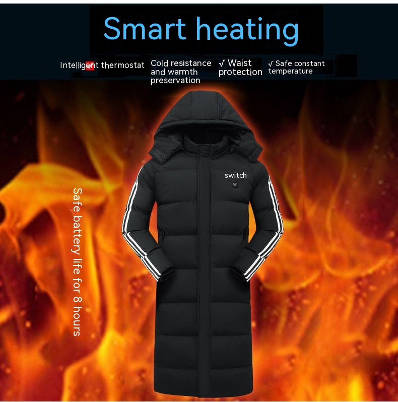 The Ultimate Winter Zone 11 Heating Down Coat Heating Long Sleeve Coat