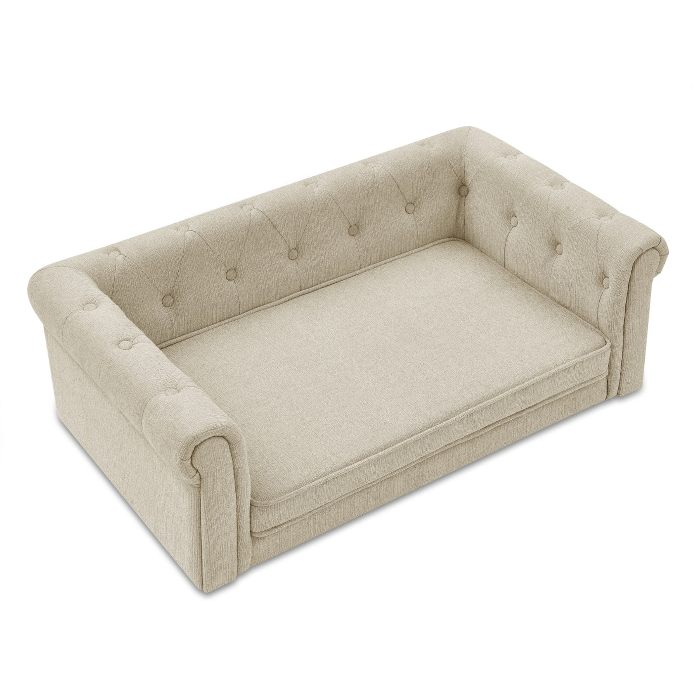 The Elegant Rectangle Pet Bed For Medium And Large Dogs, Durable Elevated Dog Sofa Bed, Comfortable Dog