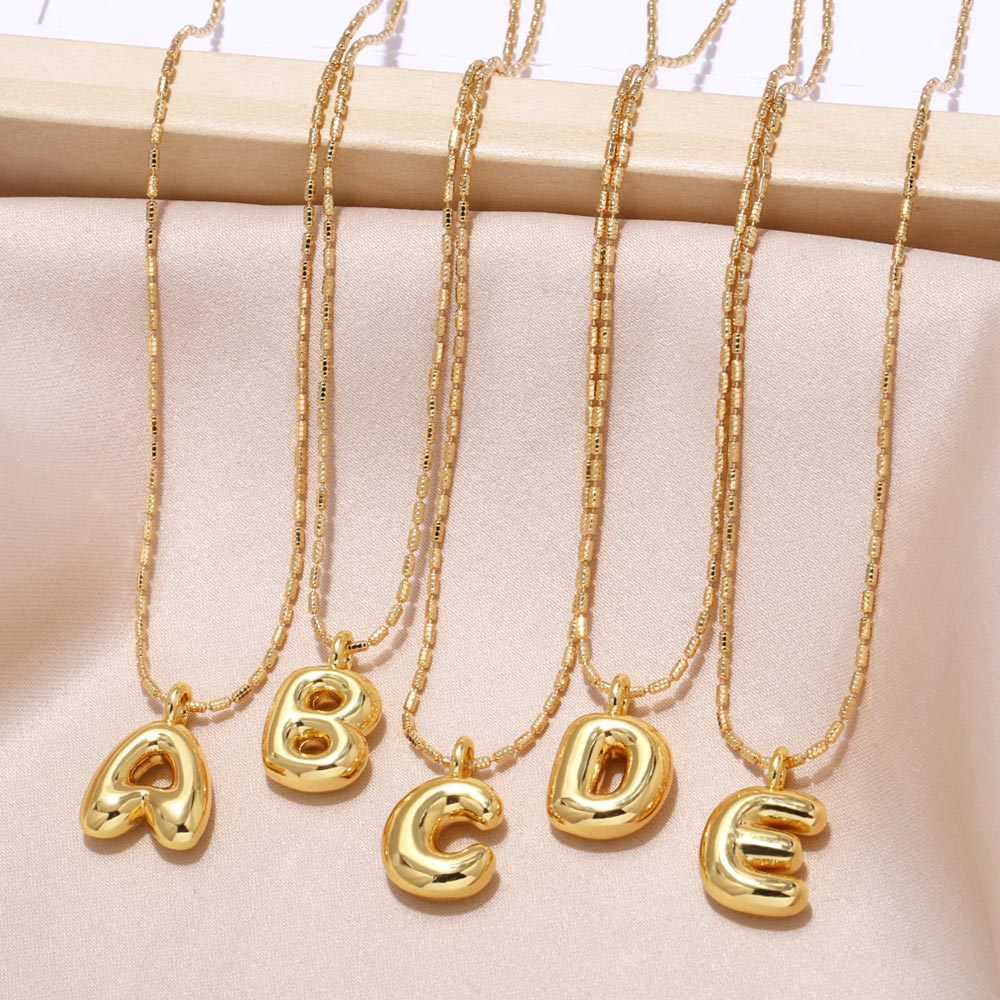 Ornament 26 English Letters Pendant Necklace Minority All-match Gold-Plated Clavicle Chain