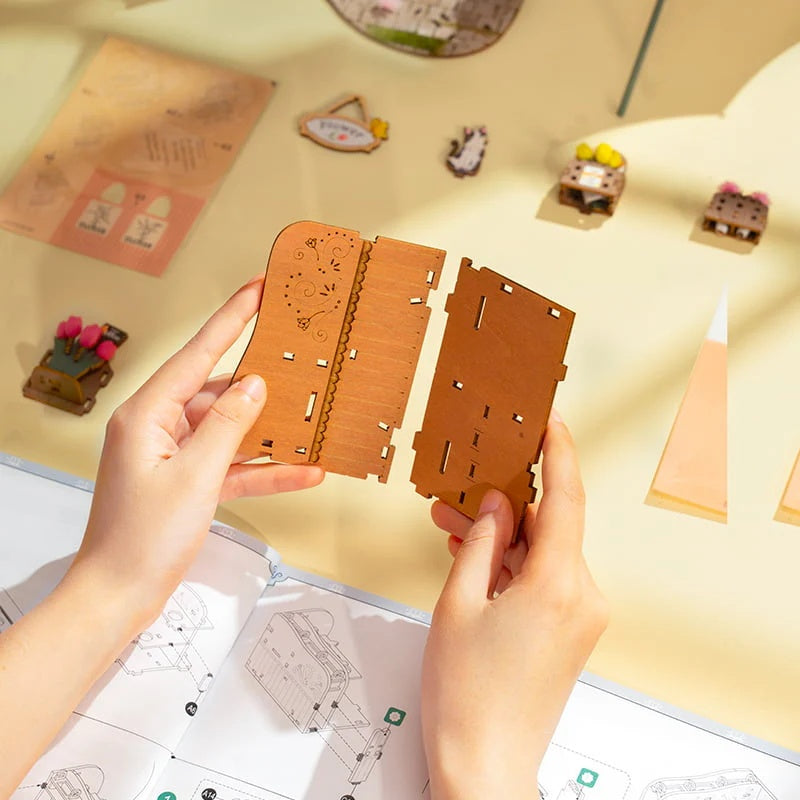 The Astounding Rolfe Blossom Cart 3D Wooden Puzzle, Only Supports TK And Independent Website Platforms