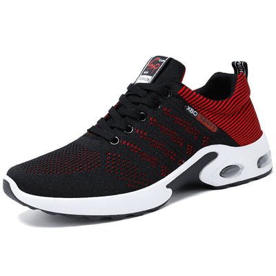 Men's Fashion Mesh Shoes With Striped Design Lightweight Sports Shoes