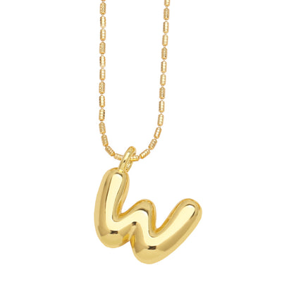 Ornament 26 English Letters Pendant Necklace Minority All-match Gold-Plated Clavicle Chain