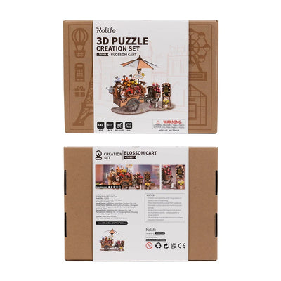The Astounding Rolfe Blossom Cart 3D Wooden Puzzle, Only Supports TK And Independent Website Platforms