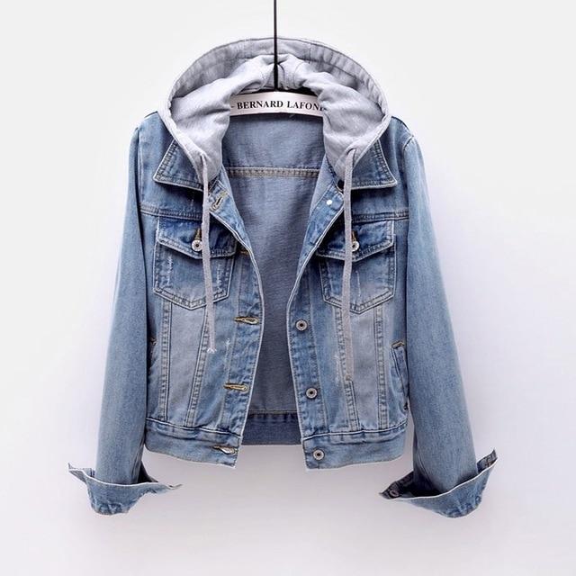 Jeans Styling Long Sleeve Winter Denim Cotton Coat