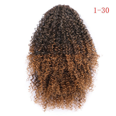 Alkebulan Women's African Drawstring Small Curly Wig: Stylish Stretch