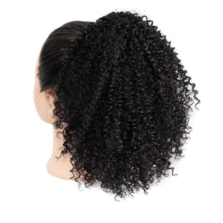 Alkebulan Women's African Drawstring Small Curly Wig: Stylish Stretch