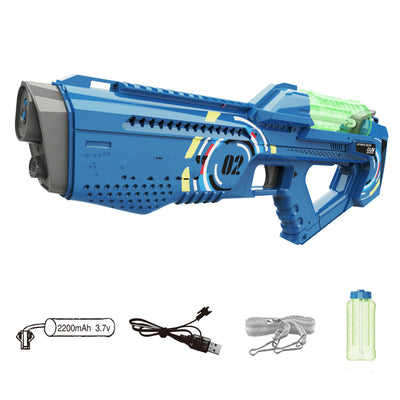 Automatic Rechargeable Water Gun: Continuous Firing, Lights, Kids Party Toy