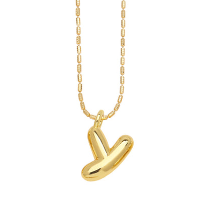 Ornament 26 English Letters Pendant Necklace Minority All-match Gold-Plated Clavicle Chain