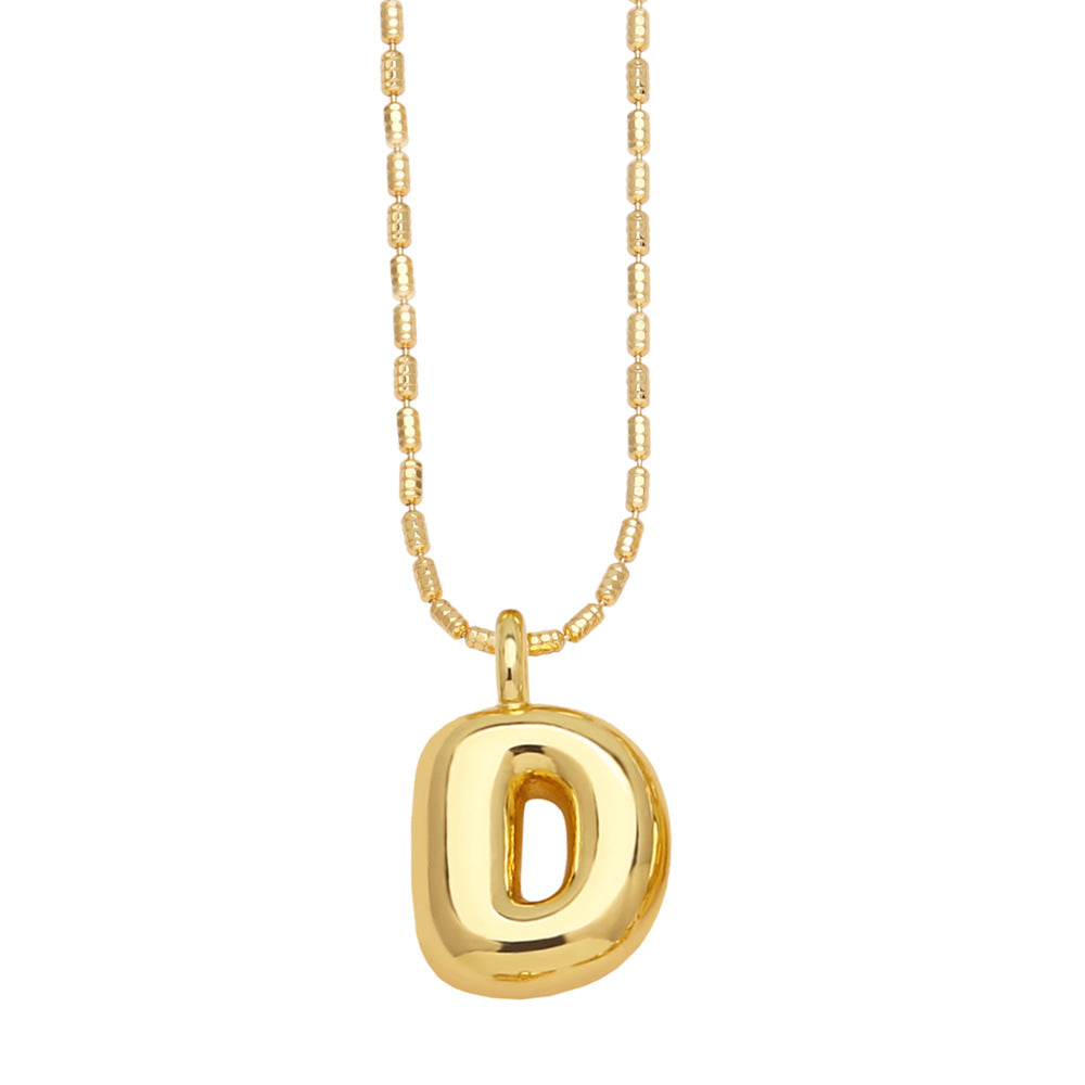 Ornament 26 English Letters Pendant Necklace Minority All-match Gold-Plated Clavicle Chain