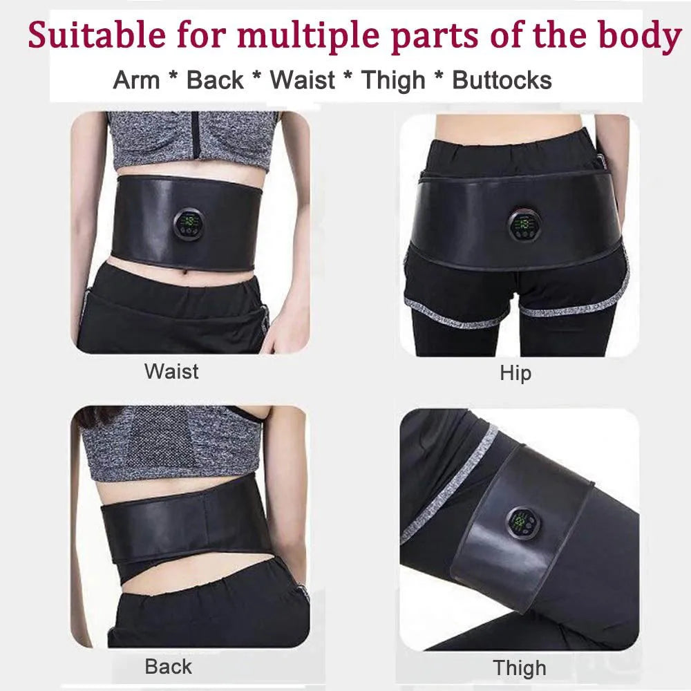 Muscle Stimulation Workout Belt Electric ABS Stimulator Trainer EMS Abdominal Toning Belts Fitness