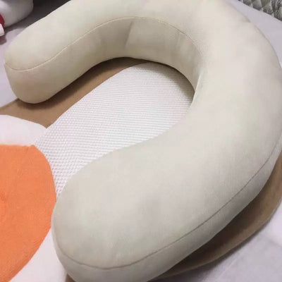 Flat Pillow For Newborn Baby With Correction Anti-Deviation Head, Baby Sleeping Positioning Pillow For Baby Milk Spilt, Anti-Rollover Mattress