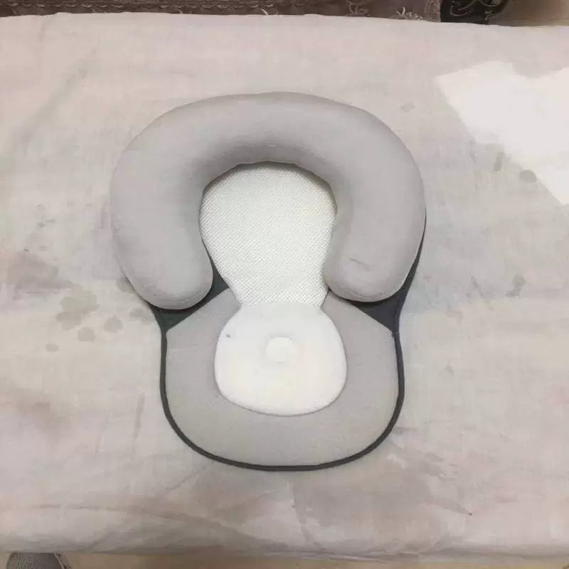 Flat Pillow For Newborn Baby With Correction Anti-Deviation Head, Baby Sleeping Positioning Pillow For Baby Milk Spilt, Anti-Rollover Mattress