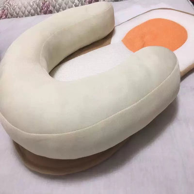 Flat Pillow For Newborn Baby With Correction Anti-Deviation Head, Baby Sleeping Positioning Pillow For Baby Milk Spilt, Anti-Rollover Mattress