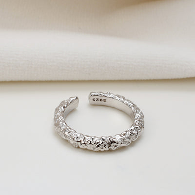 Tin Foil Texture Ring Female