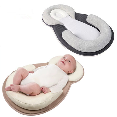 Flat Pillow For Newborn Baby With Correction Anti-Deviation Head, Baby Sleeping Positioning Pillow For Baby Milk Spilt, Anti-Rollover Mattress
