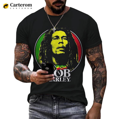 Bob Marley Streetwear T-Shirt: Men's Casual Fashion