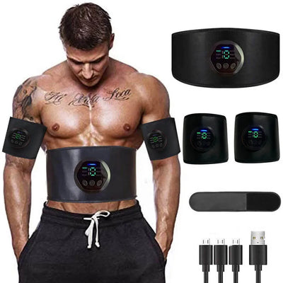 Muscle Stimulation Workout Belt Electric ABS Stimulator Trainer EMS Abdominal Toning Belts Fitness