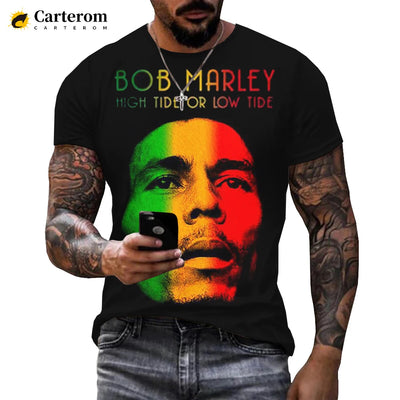 Bob Marley Streetwear T-Shirt: Men's Casual Fashion