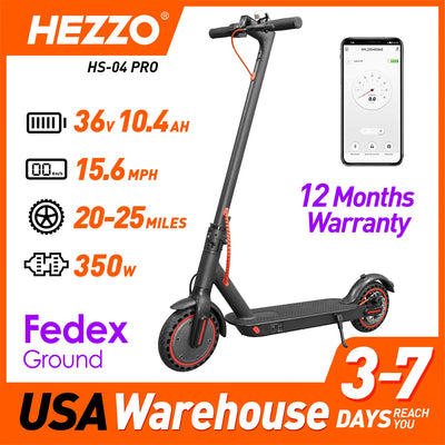 HEZZO 36v 350W 10.4ah Electric Scooter HS-04Pro 8.5" Self-balance Folding Kick Escooter Smart App Eu Us Warehouse Free Shipping