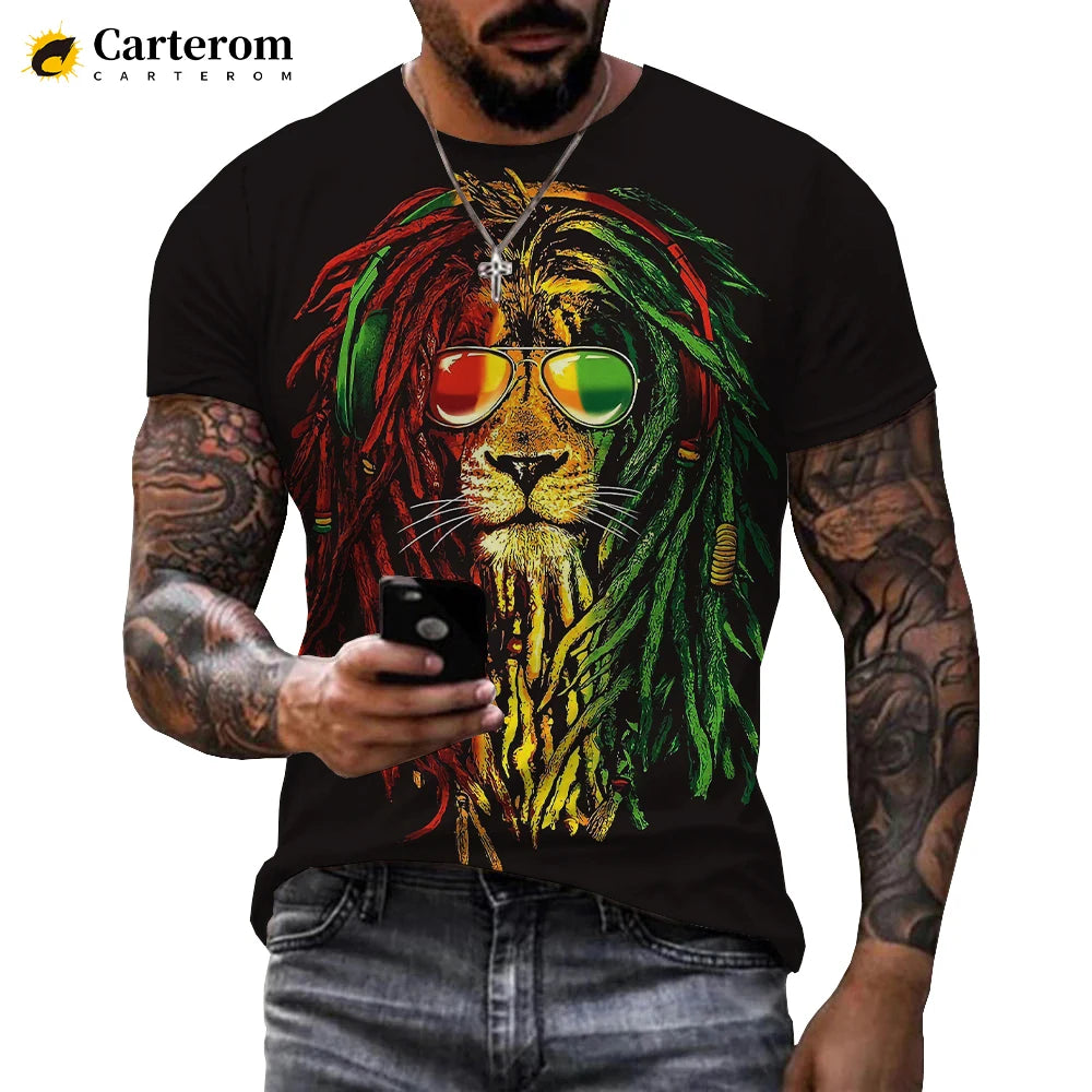 Bob Marley Streetwear T-Shirt: Men's Casual Fashion